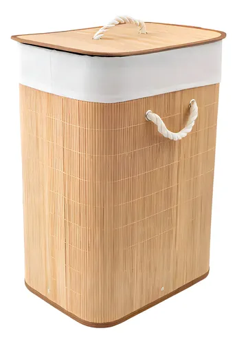 Cesto para Roupas Bambu 60L